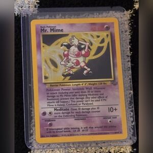 Mr. Mime holo Pokémon card 1999 Jungle